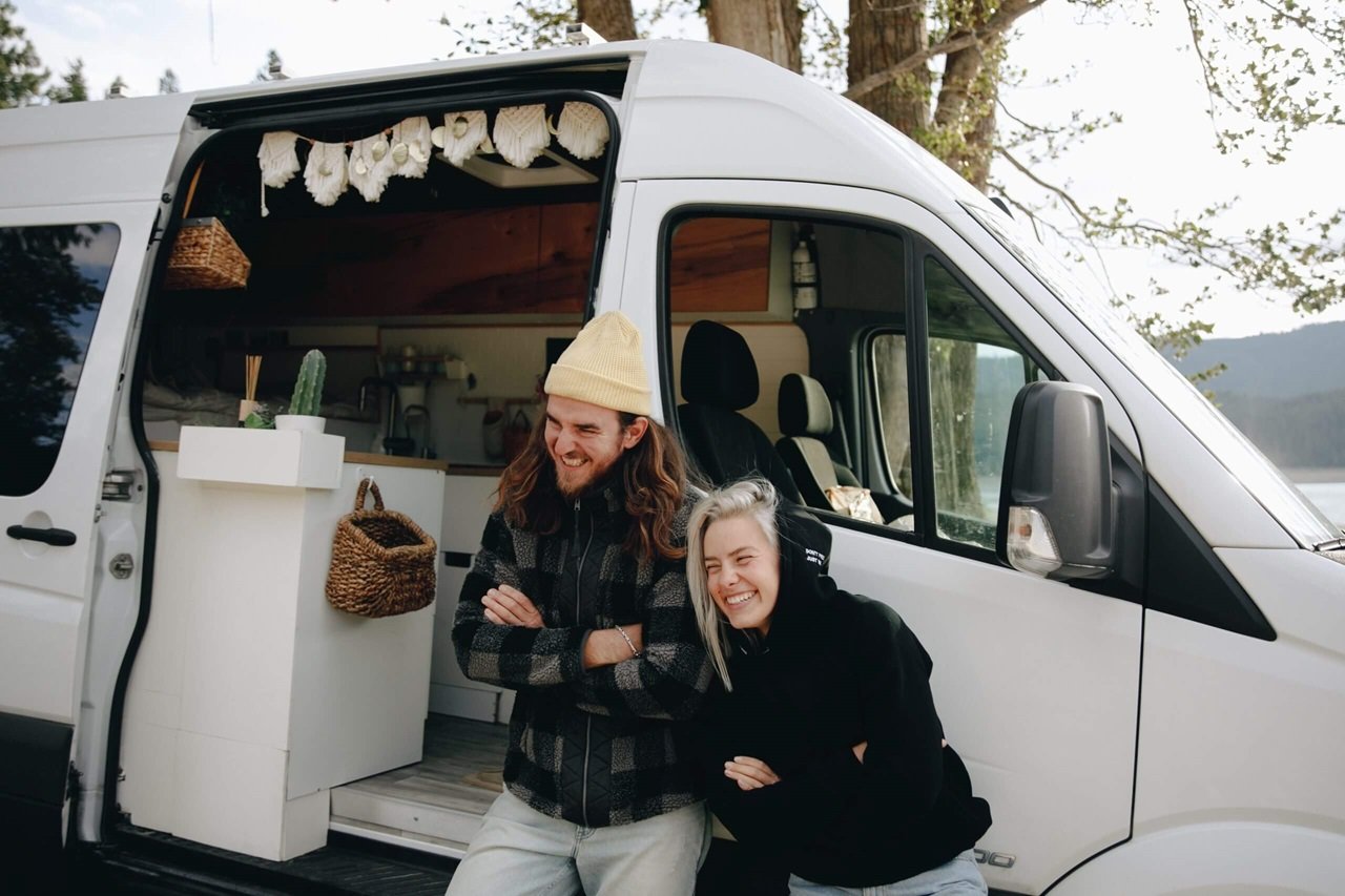 self-build-campervan-happy-people-outside-van-3
